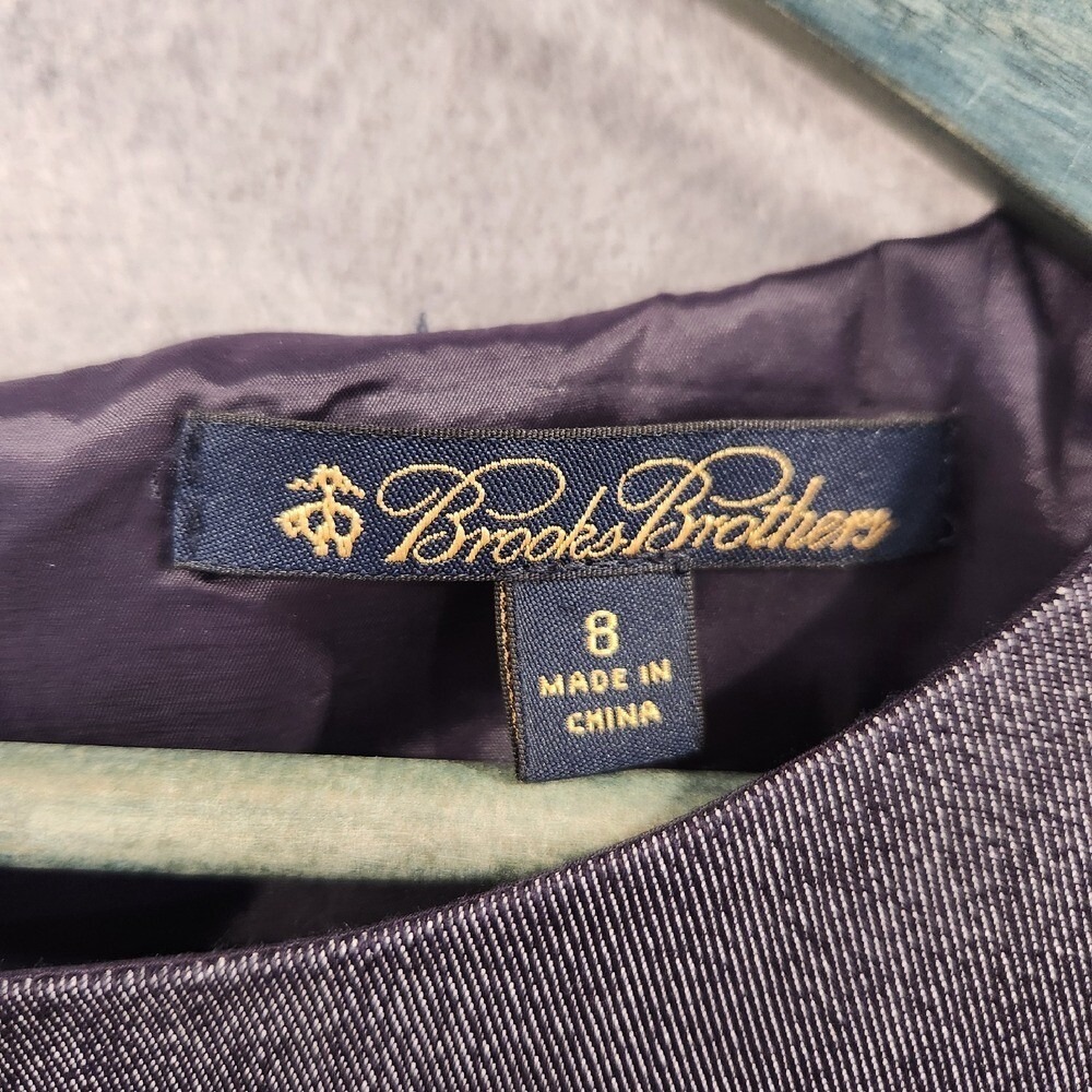 Brooks Brothers Shift Dress Womens 8 Cap Sleeve Lined Quality - Picture 2 of 8